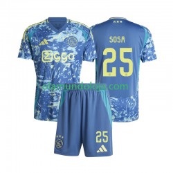 Camisola AFC Ajax Wout Weghorst 25 Criança Equipamento Segundo 2024-2025 Manga Curta